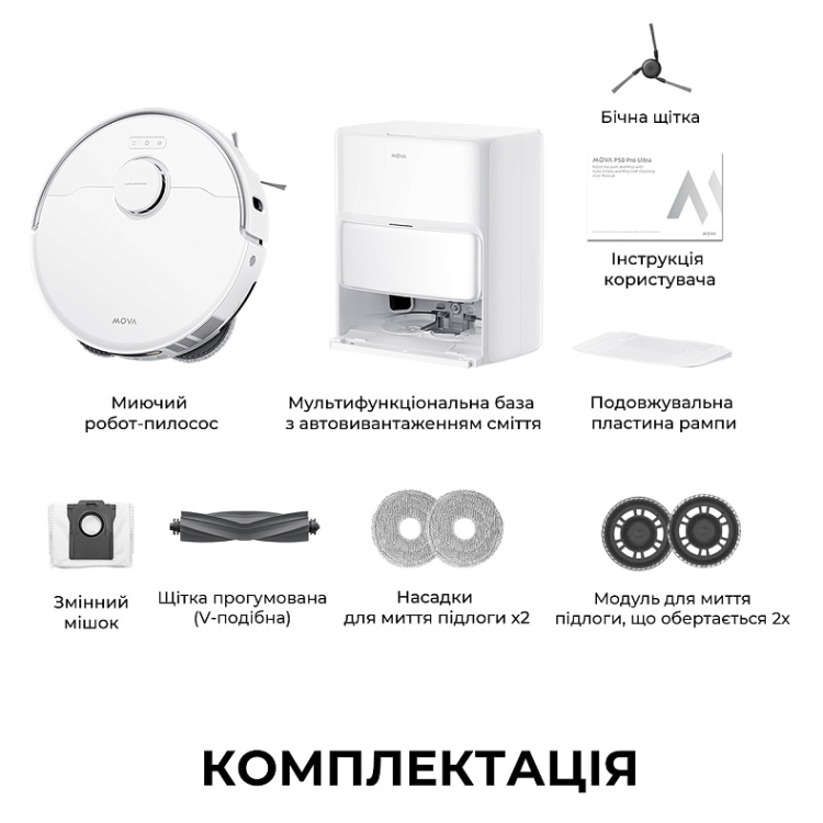 Робот-пылесос Mova P50 Ultra (RLP23SE) (EU) Робот-пылесос Mova P50 Ultra (RLP23SE) (EU)