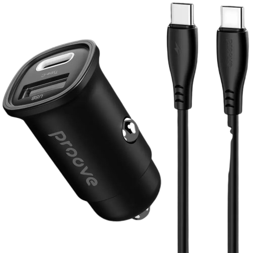 АЗП Proove Flash 30W (Type-C + USB) + Cable Type-C to Type-C	(CCFC30111201)