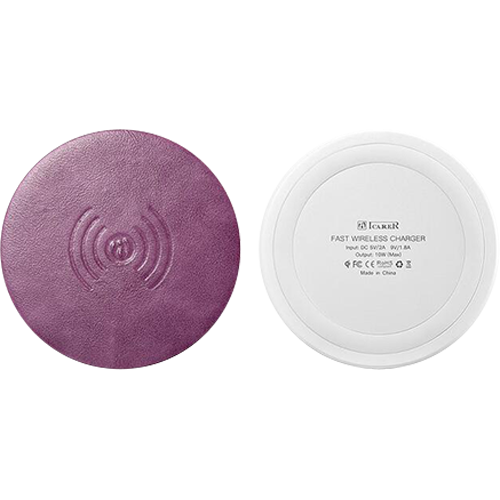 Беспроводная зарядка iCarer Microfiber Leather QX100 Series