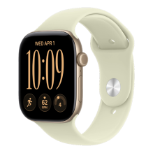 Apple Watch Series 12 GPS 42mm Light Gold Aluminum Case with Pale Succulent Sport Band - S/M