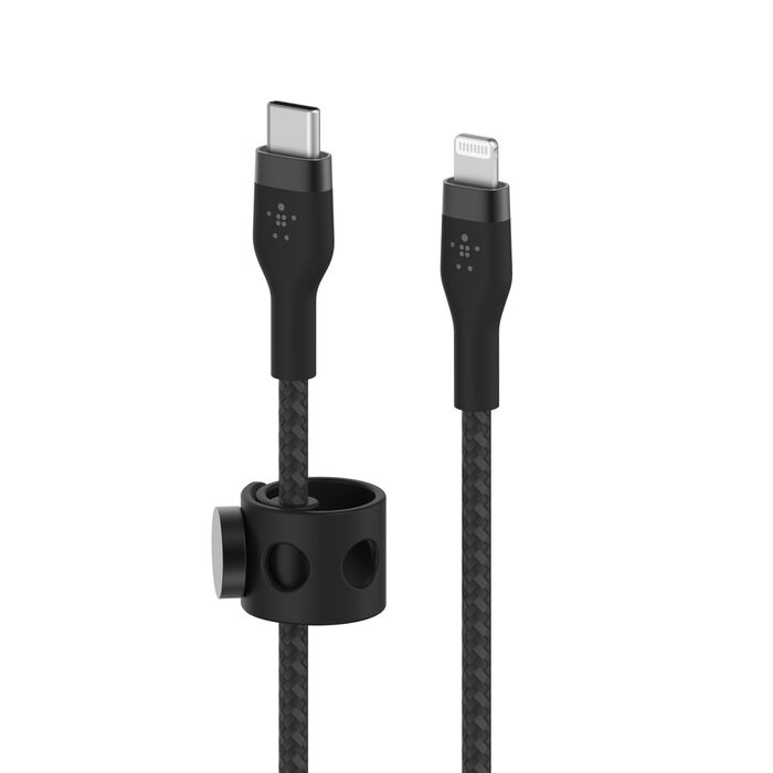 Кабель Belkin Braided Silicone USB-С to Lightning 1m Black (CAA011BT1МBK)