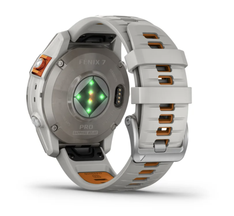 Garmin Fenix 7 Pro Sapphire Solar Titanium with Fog Gray/Ember Orange Band (010-02777-20/21)