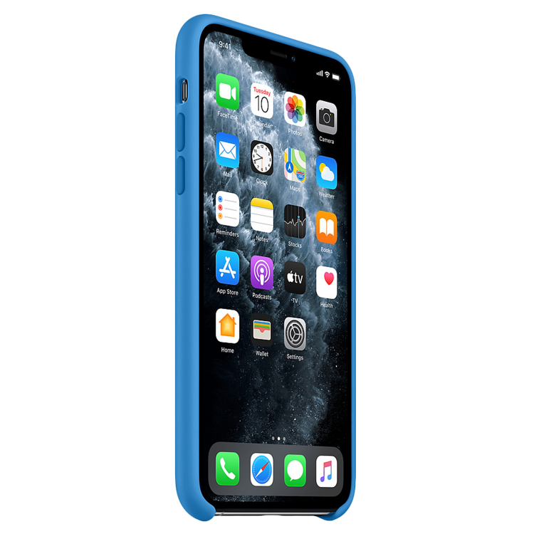 Чехол Smart Silicone Case для iPhone 11 Pro Max Original (FoxConn) (Surf Blue)