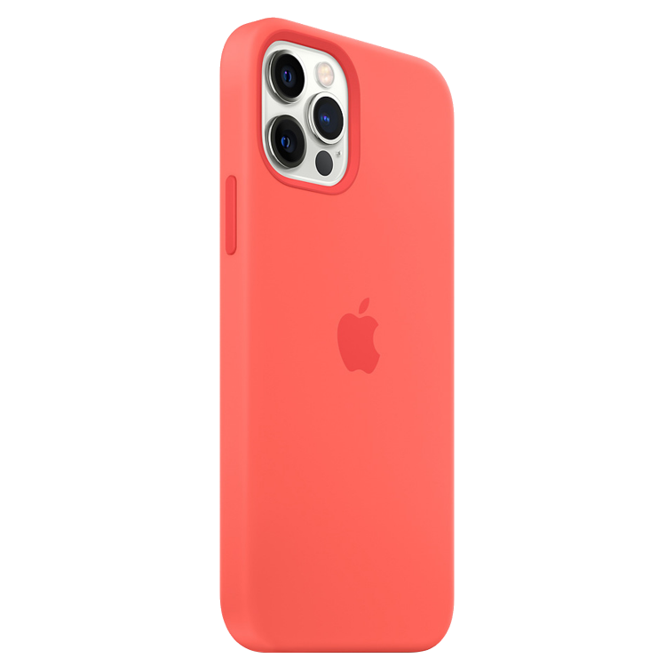 Чехол Apple Silicone Case для iPhone 12 Pro Max with MagSafe (Pink Citrus)
