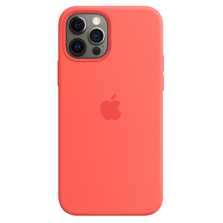 Чехол Apple Silicone Case для iPhone 12 Pro Max with MagSafe (Pink Citrus)