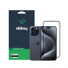 Захисне скло Alabay для iPhone 15 Pro Max Anti Static [Dust-Proof] (Black)