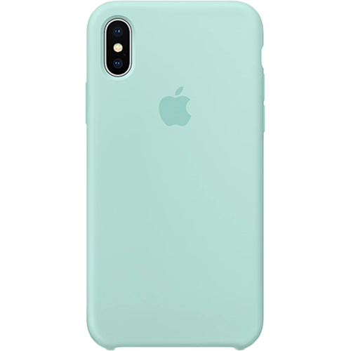 Чехол Smart Silicone Case для iPhone X Original (FoxConn) (Marine Green)