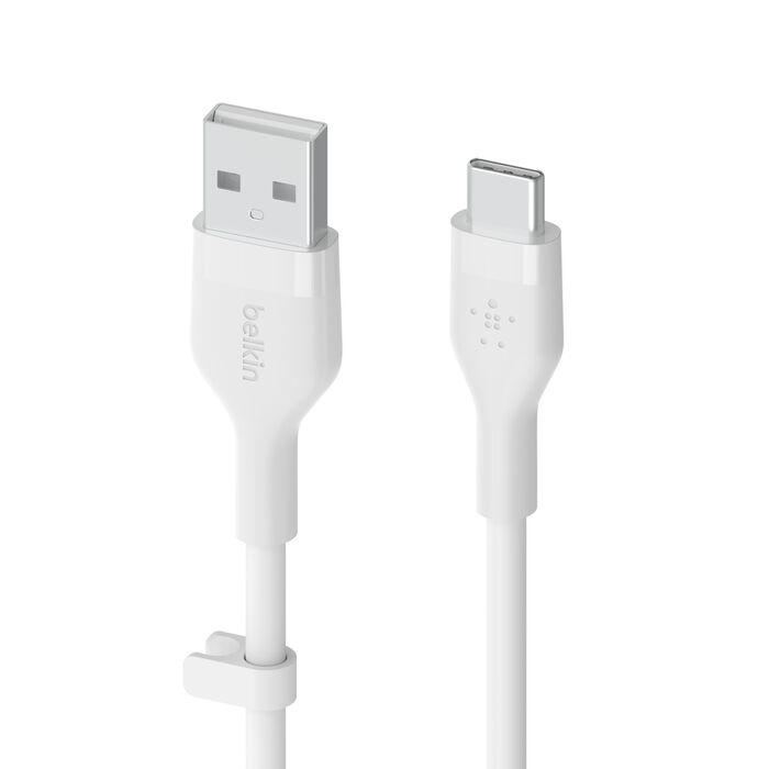 Кабель Belkin Silicone USB-A to USB-C 1m White (CAB008BT1MWH)