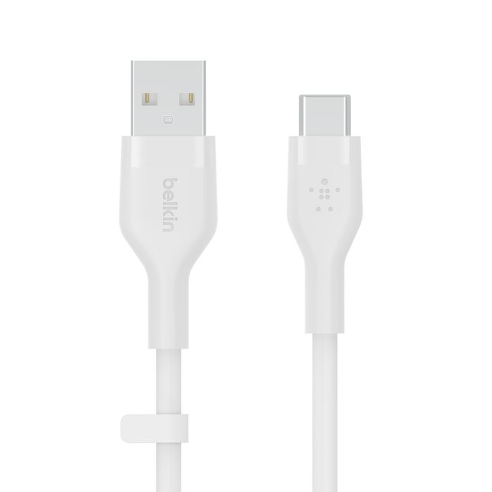 Кабель Belkin Silicone USB-A to USB-C 1m White (CAB008BT1MWH)