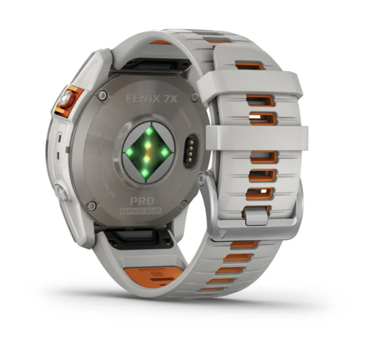 Garmin Fenix 7X Pro Sapphire Solar Titanium with Fog Gray/Ember Orange Band (010-02778-14/15)