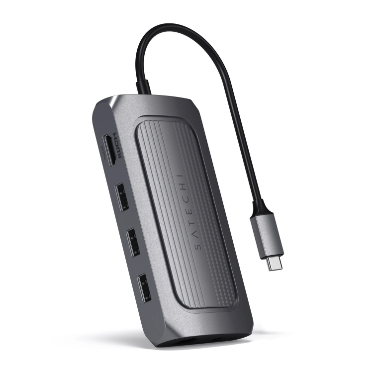 Адаптер Satechi USB4 Multiport Adapter with 8K HDMI (ST-U4MA3M) Адаптер Satechi USB4 Multiport Adapter with 8K HDMI (ST-U4MA3M)
