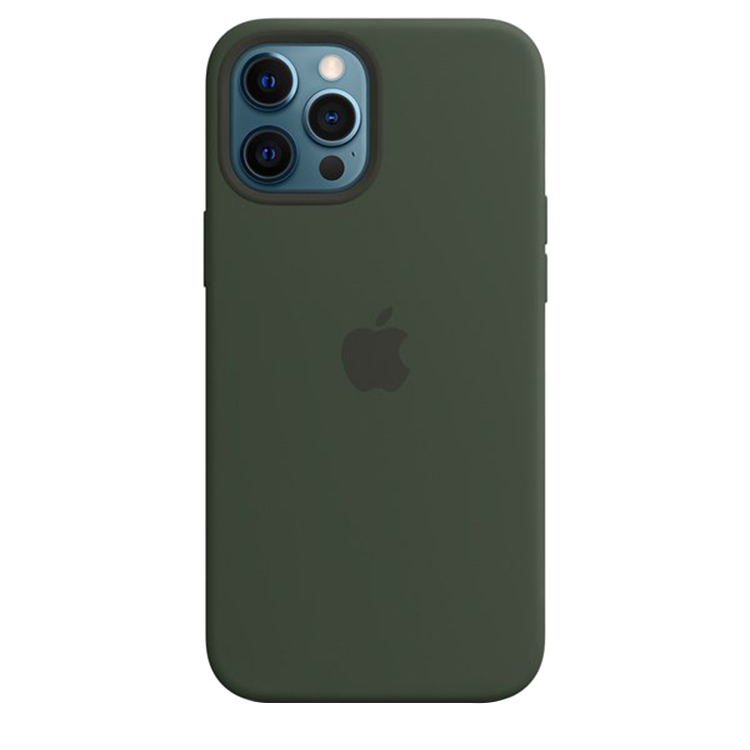 Чохол Apple Silicone Case для iPhone 12 Pro Max with MagSafe (Cyprus Green)