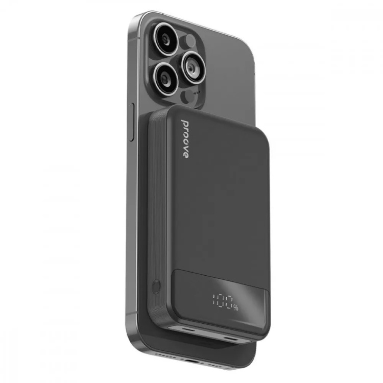 Зарядний пристрій Power Bank Proove Hoodman Magnetic 20W 10000 mAh (Black) (PBH120010001) Зарядний пристрій Power Bank Proove Hoodman Magnetic 20W 10000 mAh (Black) (PBH120010001)