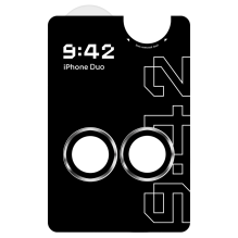 Захисне скло 9:42 для камери iPhone Duo (Star White)