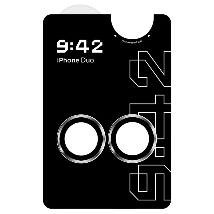 Захисне скло 9:42 для камери iPhone Duo (Star White)