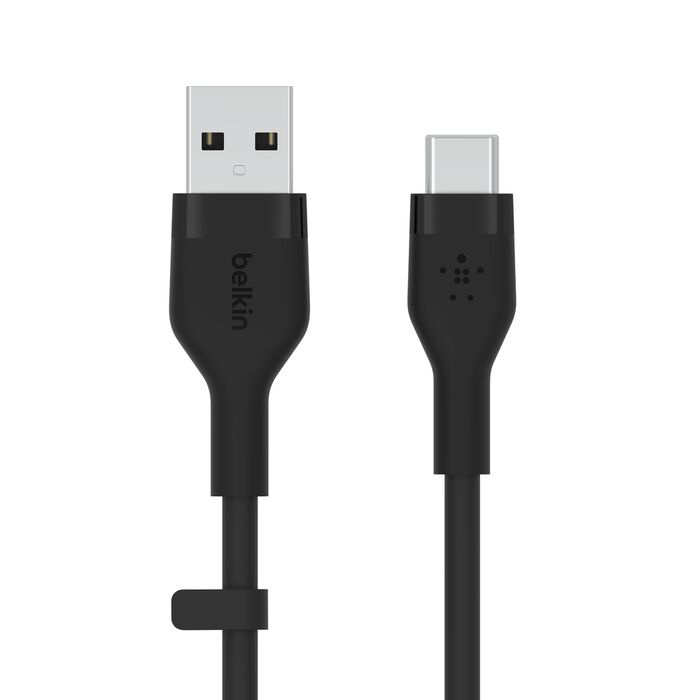 Кабель Belkin Silicone USB-A to USB-C 1m Black (CAB008BT1MBK)