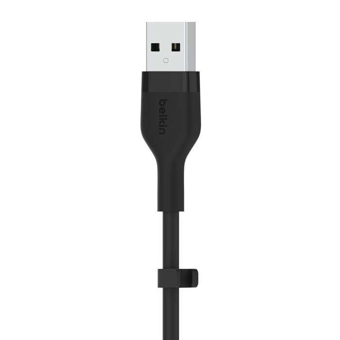 Кабель Belkin Silicone USB-A to USB-C 1m Black (CAB008BT1MBK)