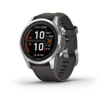 Garmin Fenix 7S Pro Solar Silver with Graphite Band (010-02776-00/01)