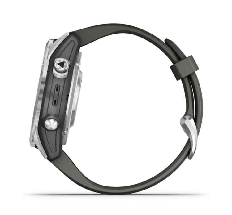 Garmin Fenix 7S Pro Solar Silver with Graphite Band (010-02776-00/01)