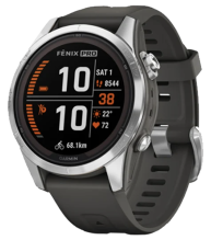 Garmin Fenix 7S Pro Solar Silver with Graphite Band (010-02776-00/01)