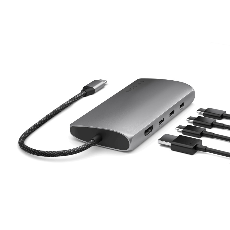 Адаптер Satechi USB-C Multiport Adapter 8K with Ethernet V3 (ST-P8KED)