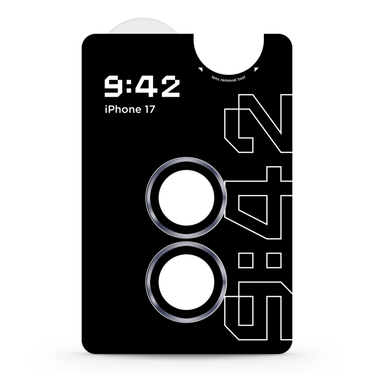 Защитное стекло 9:42 для камеры iPhone 17 (Blue)