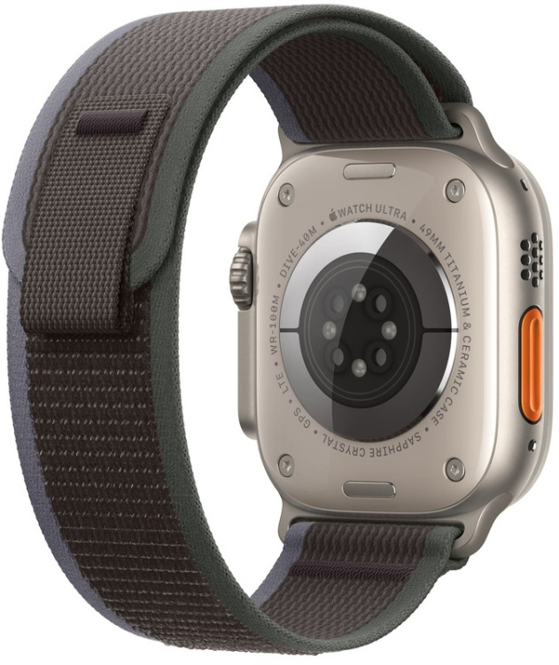 Apple Watch Ultra 2 49mm Titanium Case with Blue/Black Trail Loop (S/M) (MRF53) бу
