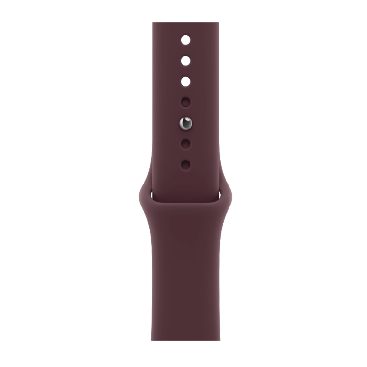 Apple Watch Series 12 GPS 42mm Light Gold Aluminum Case with Burgundy Sport Band - M/L