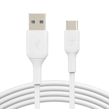 Кабель Belkin USB-A to USB-С PVC 1m White (CAB001BT1MWH)