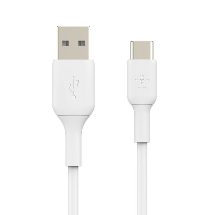 Кабель Belkin USB-A to USB-С PVC 1m White (CAB001BT1MWH)