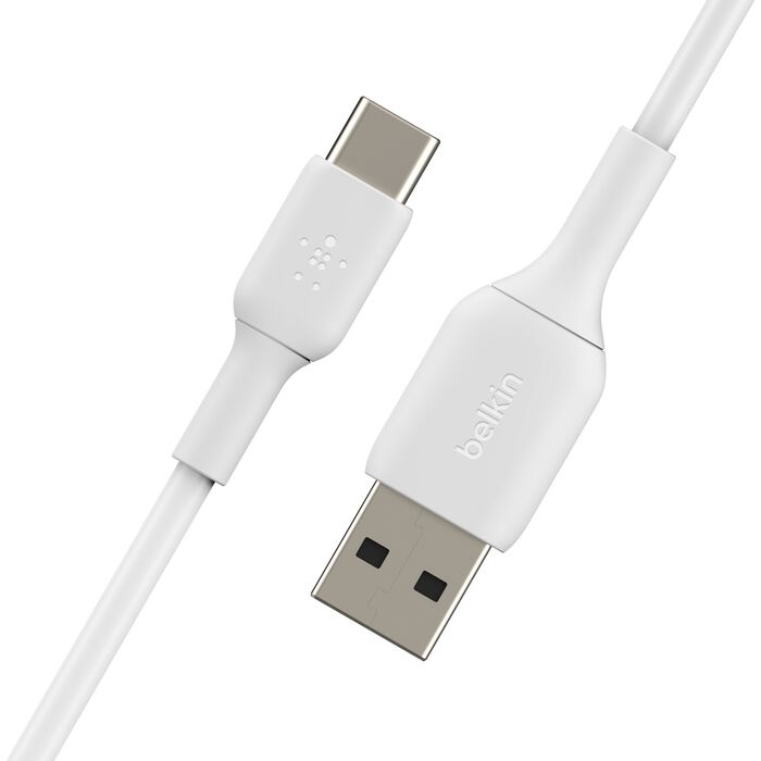 Кабель Belkin USB-A to USB-С PVC 1m White (CAB001BT1MWH)