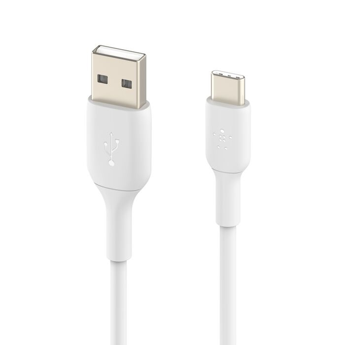 Кабель Belkin USB-A to USB-С PVC 1m White (CAB001BT1MWH)