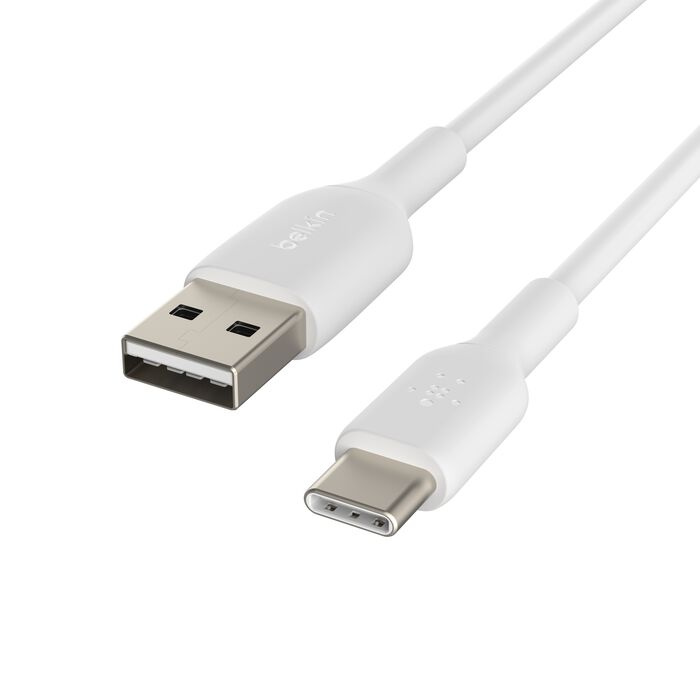 Кабель Belkin USB-A to USB-С PVC 1m White (CAB001BT1MWH)