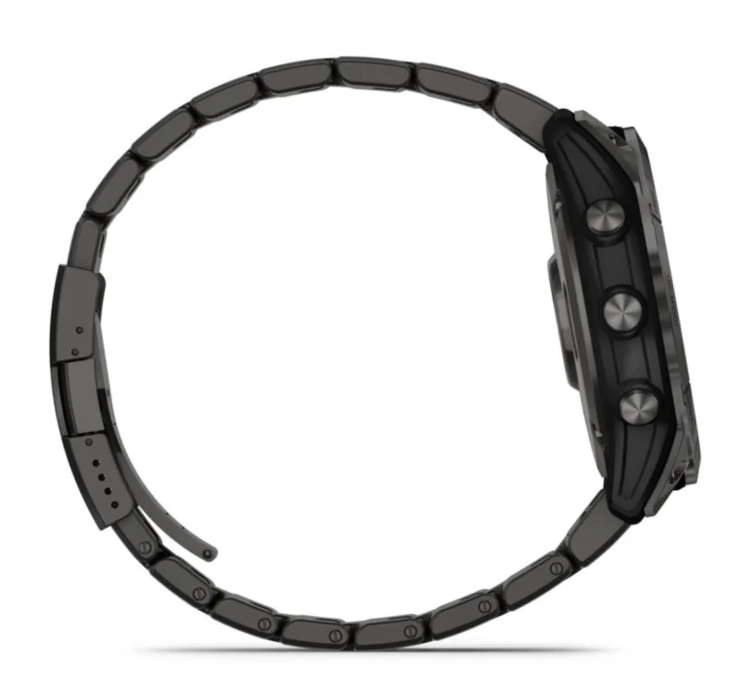 Garmin Fenix 7X Sapphire Solar Carbon Grey DLC Titanium, Carbon Grey DLC Vented Titanium Band (010-02541-27)