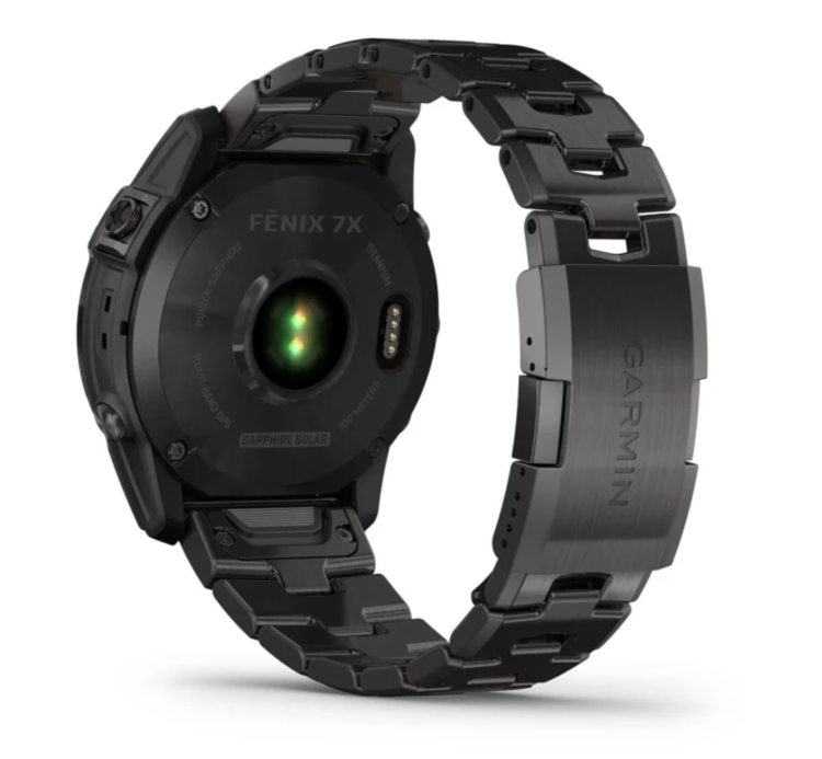 Garmin Fenix 7X Sapphire Solar Carbon Grey DLC Titanium, Carbon Grey DLC Vented Titanium Band (010-02541-27)