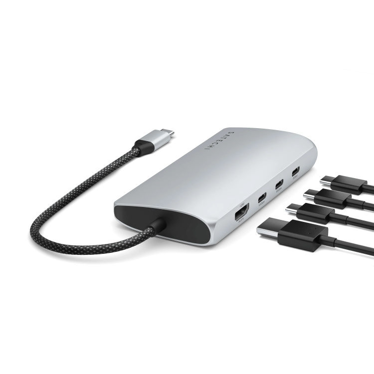 Адаптер Satechi USB-C Multiport Adapter 8K with Ethernet V3 (ST-P8KEM) Адаптер Satechi USB-C Multiport Adapter 8K with Ethernet V3 (ST-P8KEM)