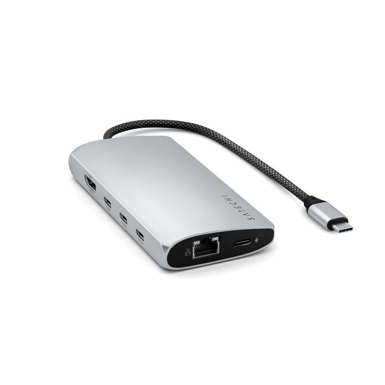 Адаптер Satechi USB-C Multiport Adapter 8K with Ethernet V3 (ST-P8KEM) Адаптер Satechi USB-C Multiport Adapter 8K with Ethernet V3 (ST-P8KEM)