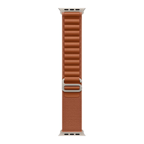 Apple Watch Ultra 3 GPS + Cellular, 49mm Natural Titanium Case with Terra Cotta Alpine Loop - Medium