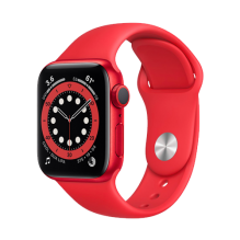 Apple Watch Series 6 GPS + Cellular 44mm (PRODUCT)RED Aluminum Case With (PRODUCT)RED Sport Band (M07K3, M09C3)