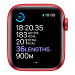 Apple Watch Series 6 GPS + Cellular 44mm (PRODUCT)RED Aluminum Case With (PRODUCT)RED Sport Band (M07K3, M09C3)
