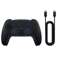 Беспроводной геймпад Sony PlayStation 5 DualSense (Midnight Black) + USB-C кабель