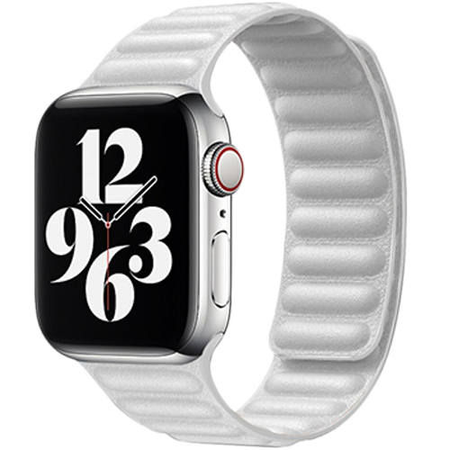 Ремешок для Apple Watch 42/44 Leather Link Series (White)