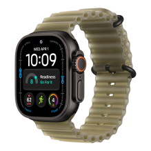 Apple Watch Ultra 4 GPS + Cellular, 49mm Black Titanium Case with Translucent Kelp Ocean Band