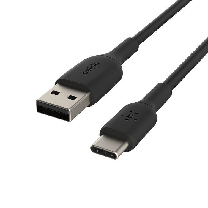 Кабель Belkin USB-A to USB-С PVC 1m Black (CAB001BT1MBK)
