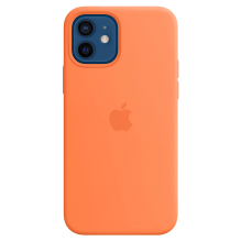 Чехол Apple Silicone Case для iPhone 12/12 Pro with MagSafe (Kumquat)