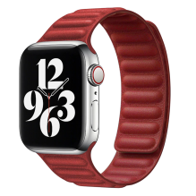 Ремінець для Apple Watch 42/49 Leather Link Series (Red)