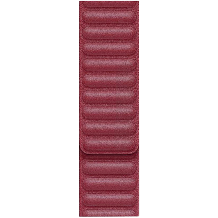 Ремінець для Apple Watch 42/49 Leather Link Series (Red)