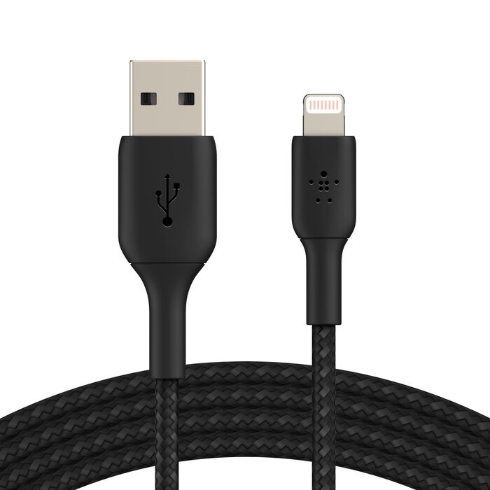 Кабель Belkin Braided Lightning 2m Black (CAA002BT2MBK) Кабель Belkin Braided Lightning 2m Black (CAA002BT2MBK)