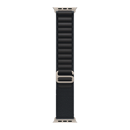 Apple Watch Ultra 3 GPS + Cellular, 49mm Natural Titanium Case with Black Alpine Loop - Large