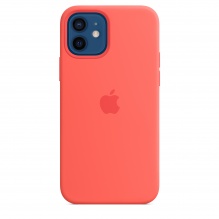 Чехол Apple Silicone Case для iPhone 12/12 Pro with MagSafe (Pink Citrus)